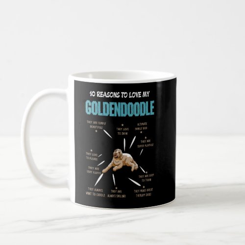 10 Reasons To Love Goldendoodle Dog  Pet  Coffee Mug