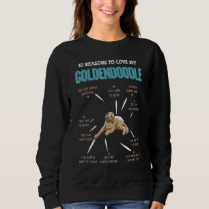 10 Reasons To Love Goldendoodle Dog  Pet Sweatshirt