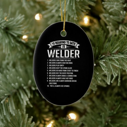 10 Reasons To Rate A Welder Ceramic Ornament