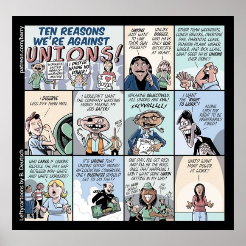 10 Reasons Were Against UNIONS Poster