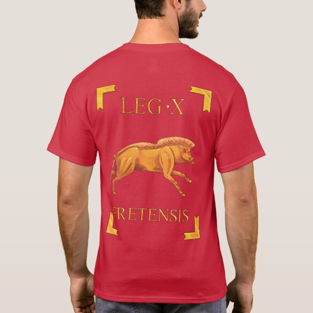 10 Roman Legio X Fretensis Vexillum T-Shirt (Back)