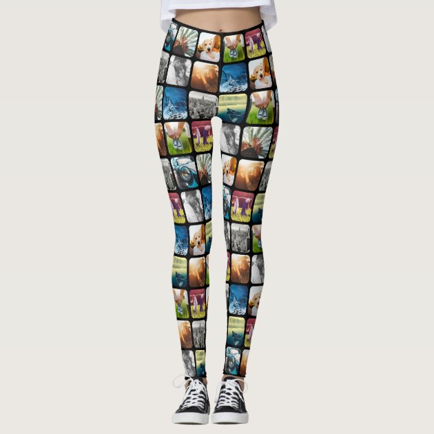 Grid 2024 print leggings