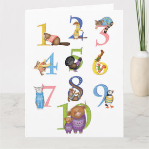 10 Scottish animals blank card