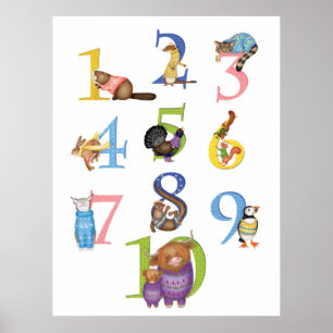 10 Scottish animals poster