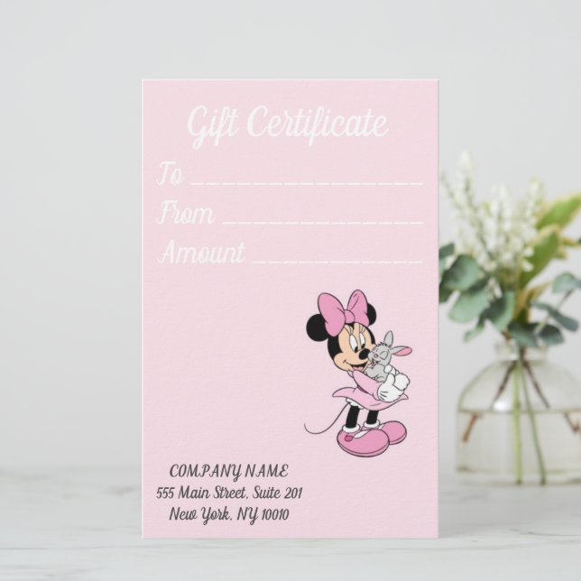10 sheets Gift Certificate Stationery (Standing Front)