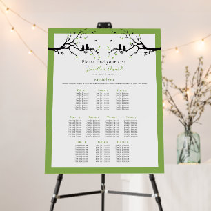 10 Table Lime Green Cat Lovers Wedding Theme Foam Board