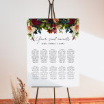 10 table Moody Floral Burgundy Wedding Seating Foam Board<br><div class="desc">Moody Burgundy Floral Wedding Collection, is a captivating fusion of deep, rich hues. With options in navy blue, emerald, and gothic black variations, this collection is a perfect match for any jewel-toned wedding theme. From enchanting invitations to coordinated stationery, our designs capture the essence of romance and drama. Elevate your...</div>