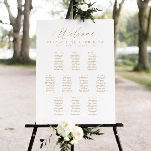 10 Tables Welcome Seating Chart Foam Board
