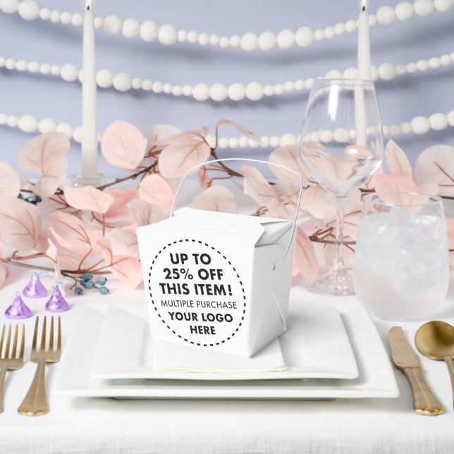 10 Take Out Favor Boxes 25% OFF Bulk Buy Discount (Wedding)