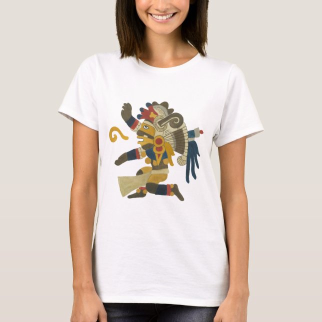 10.Tezcatlipoca - Mayan / Aztec Creator God T-Shirt (Front)