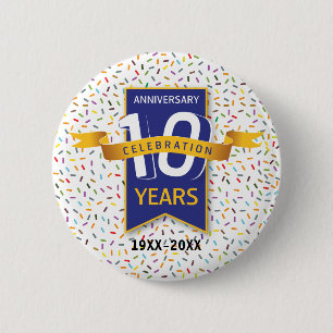 10 th ANNIVERSARY Design Button