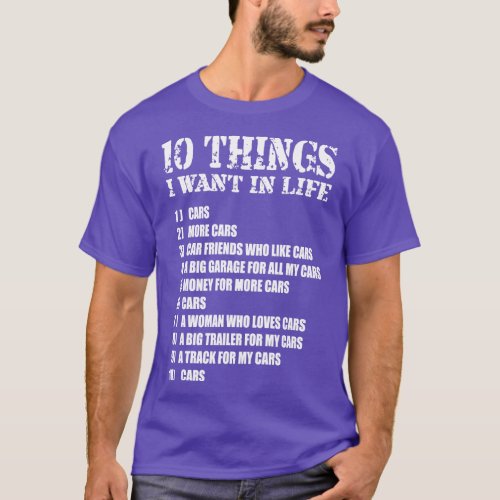 10 things i want in life 1 2 3 4 5 6 7 8 9 10  T_Shirt