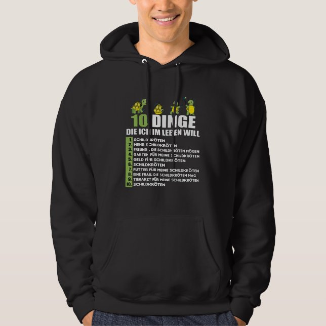 10 Things I Want In Life  Replica Tortoise Hoodie (Front)