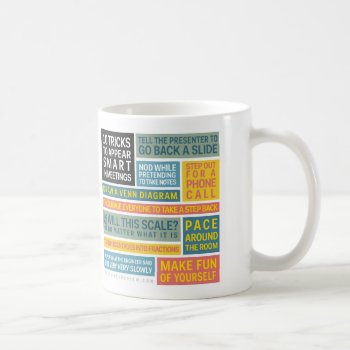 10 Tricks To Appear Smart During Meetings Coffee Mug by TheCooperReview at Zazzle