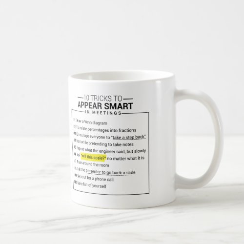 10 Tricks to Appear Smart in Meetings Mug