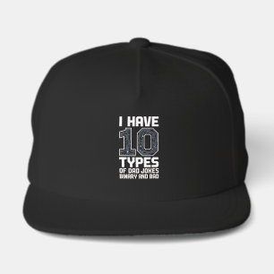 10 Types Dad Jokes Binary Programmer Coder Snap Back Hat
