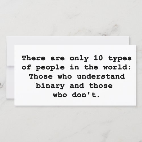 10 Types of People