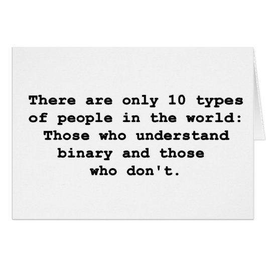 10 Types of People Cards (Front Horizontal)
