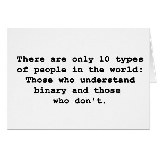 10 Types of People Cards (Front Horizontal)