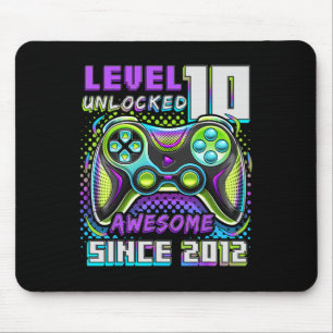 10 Unlocked Awesome 2012 Video Game 10th Birthday  Mouse Pad