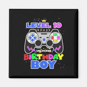 10 Unlocked Birthday Boy Video Game 10th Birthday  Magnet