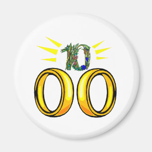 10 wedding anniversary t magnet