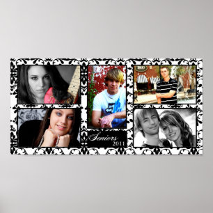 10"x20" 5 Slot Personalized Senior Collage Montage Poster
