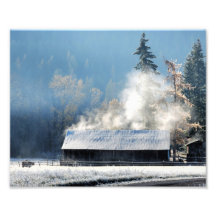 10"x8" Photo Print || Misty Barn