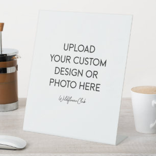 10" X 12" Plastic Pedestal Stand Sign