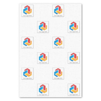 10" x 15" Scattered Logo - Vertical Tissue Paper