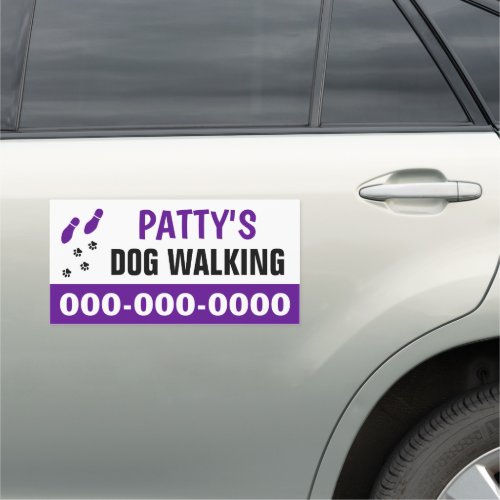 10â x 20â Dog Walking Car Magnet