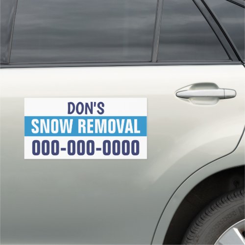 10 X 20 Snow Removal or Plowing Car Magnet