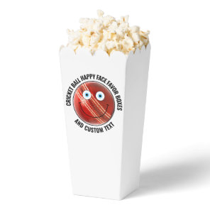 10 x Custom Cricket BLUE EYES Happy Face Popcorn Favor Boxes