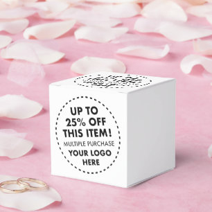 10 x Custom Favor Boxes 25% OFF Bulk Buy Discount