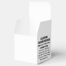 10 x Custom Personalized 2" Square Favor Boxes