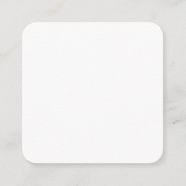 10 x Rounded Wedding Enclosure Cards 2.5" x 2.5" (Front)
