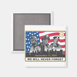 10 Year 9/11 Anniversary Design Magnet | Zazzle