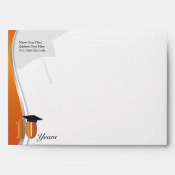 10 Year Class Reunion Envelope by lovescolor at Zazzle