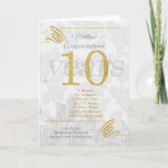 10 Year Employee Anniversary Business Elegance Holiday Card at Zazzle