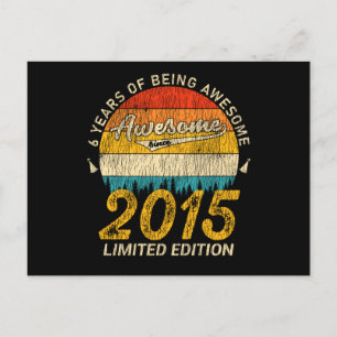 10 Year Old Bday Retro Awesome 10th Birthday Gift Postcard