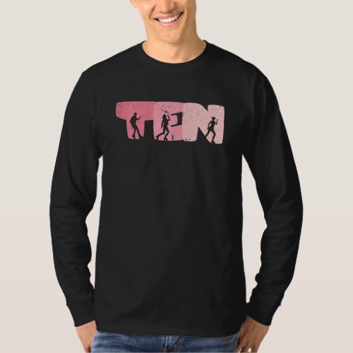 10 Year Old Cute Roller Skating Birthday Girl 10th T_Shirt