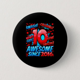 10 Year Old For Boys 10th Birthday Boy 10 Year Old Button