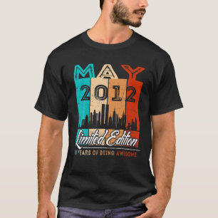 10 Year Old Gifts 10Th Birthday Vintage May 2012 R T-Shirt