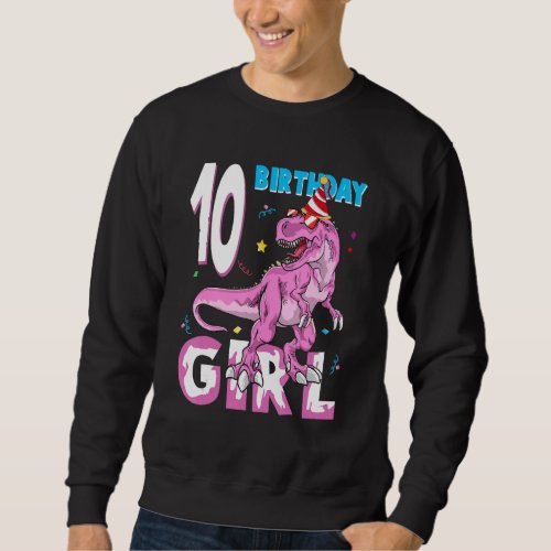 10 Year Old Gifts Party 10th Birthday Girl Teen di Sweatshirt