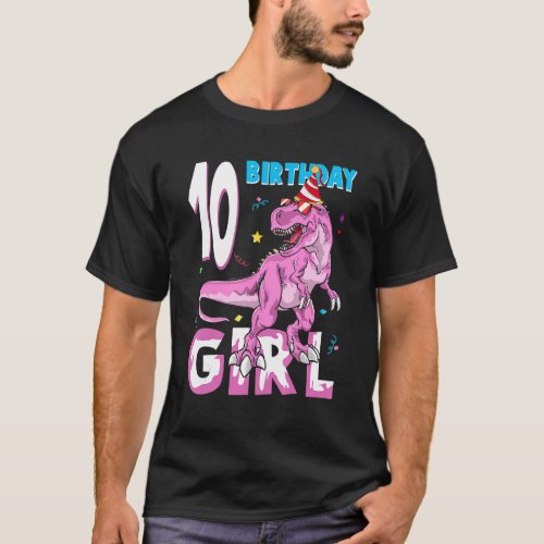 10 Year Old Gifts Party 10th Birthday Girl Teen di T_Shirt