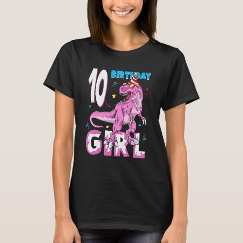 10 Year Old Gifts Party 10th Birthday Girl Teen di T_Shirt
