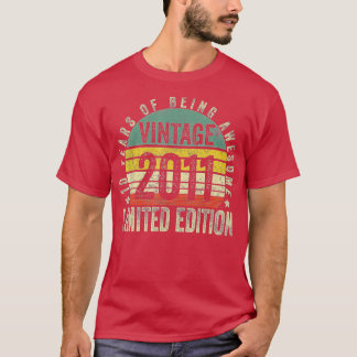 10 Year Old Gifts Vintage 2011 Limited Edition 10t T-Shirt