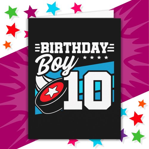 10 Year Old Hockey Party Theme 10th Birthday Boy