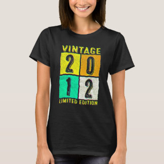10 Year Old Vintage 2012 10th Birthday 2 T-Shirt