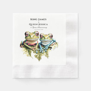 10 Year Wedding Anniversary Garden Casual Party Napkins
